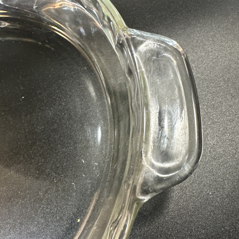 Anchor Hocking Oven Basics 9.5 Inch Deep Pie Glass Baking Dish Fluted Clear - Picture 3 of 5